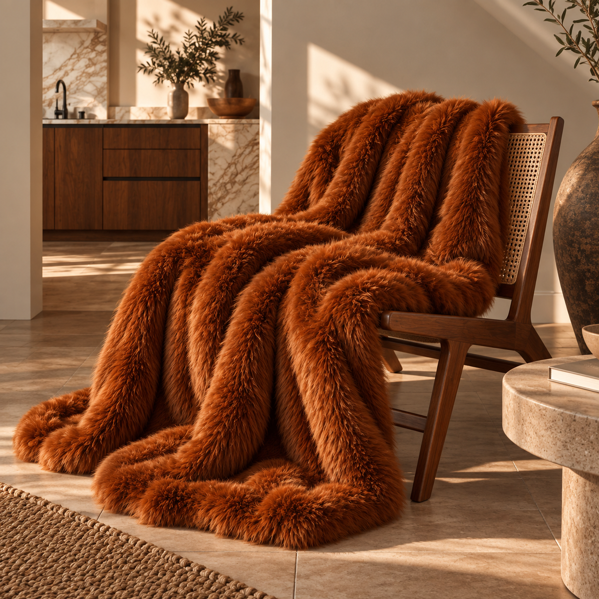 Plaid Neva Terracotta Roux